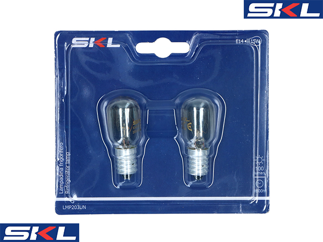 KYLSKÅPSLAMPA 2-PACK E14 15W 